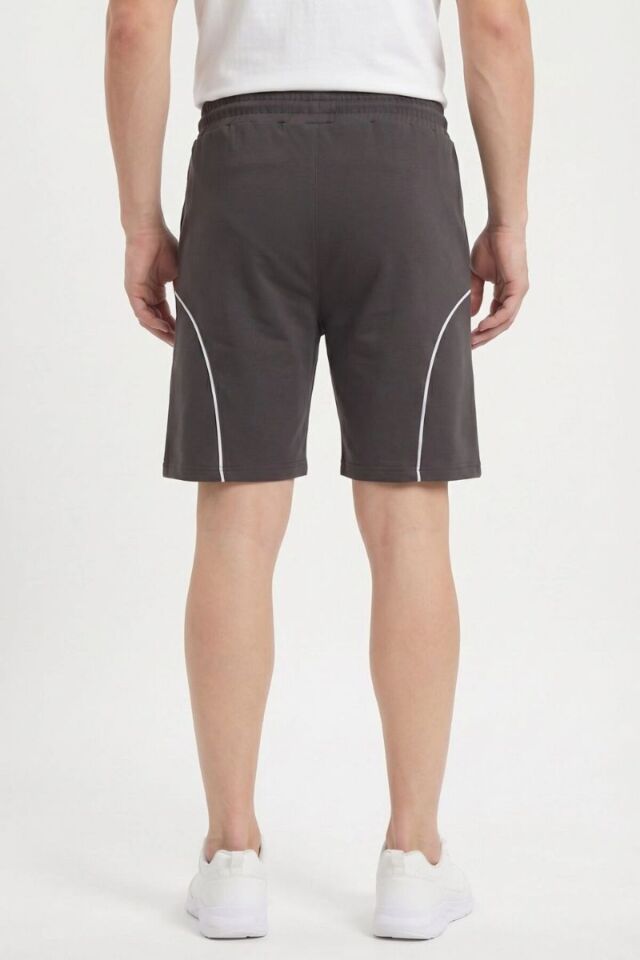 Kompak Slimfit Kalıp Ön Oval Yan Cepli Confort Şort Kahverengi - XL
