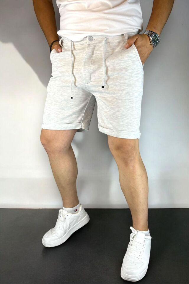 Erkek Comfort Fit Regular Şort Gri̇ - 2XL