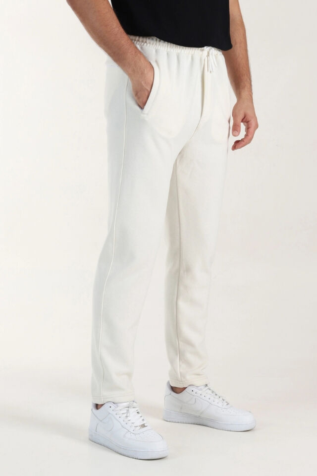 Selanik Slim Fit Düz Paça 3 Iplik Şardonlu Kışlık Alt Eşofmanaltı