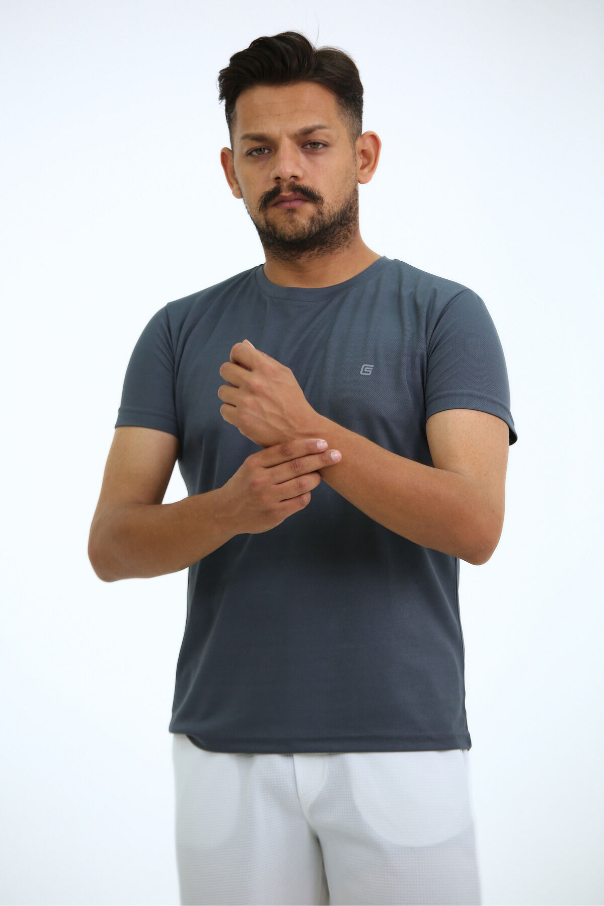 Kappax Spor T-Shirt Boyalı Füme - 2XL