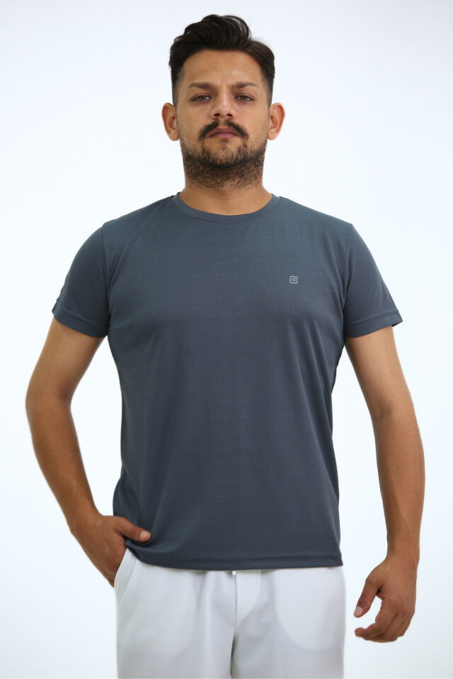Kappax Spor T-Shirt Boyalı Füme - M