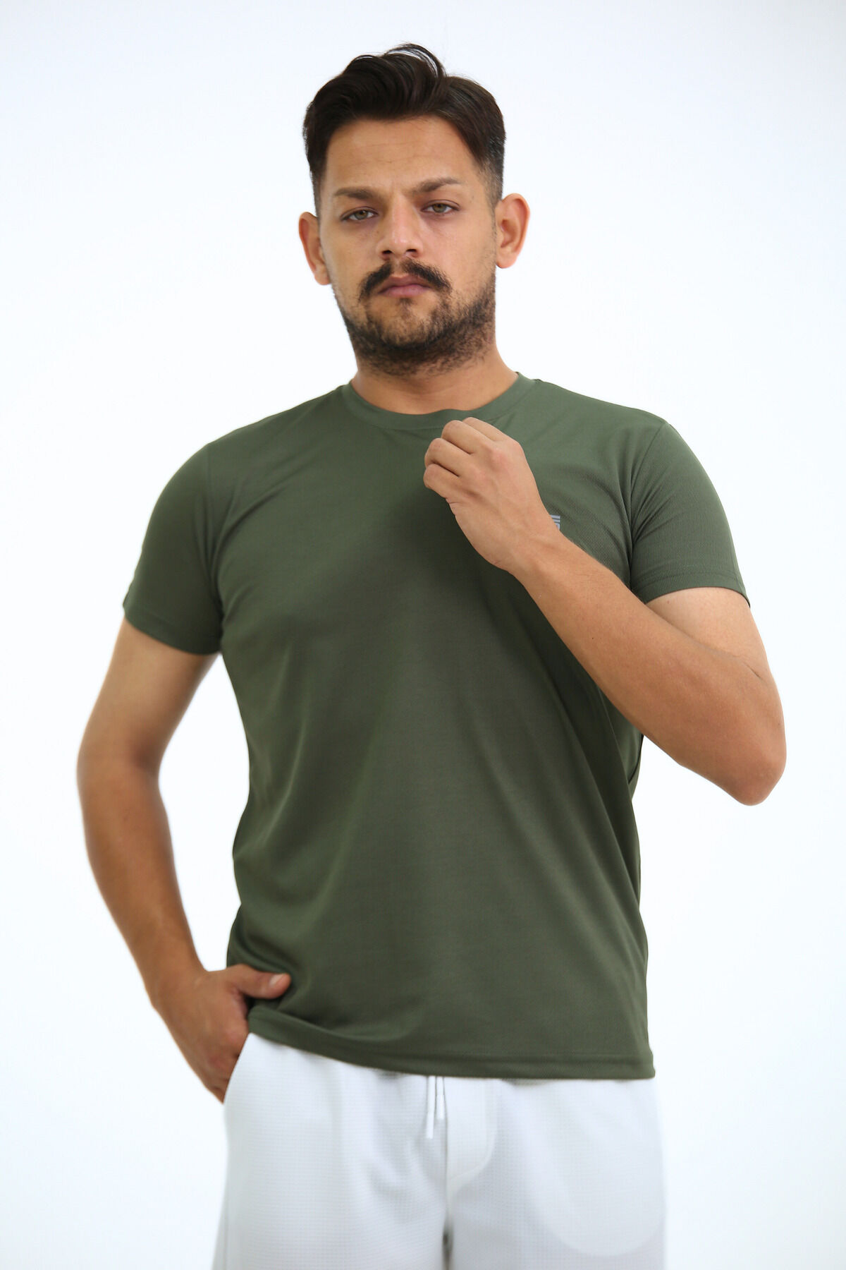 Kappax Spor T-Shirt Haki - XL