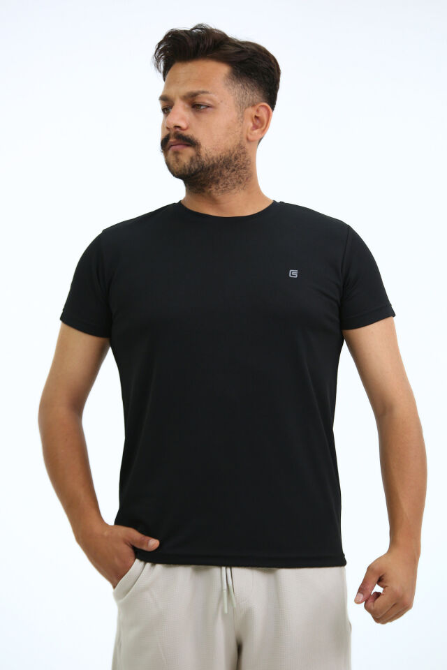 Kappax Spor T-Shirt Siyah - 2XL