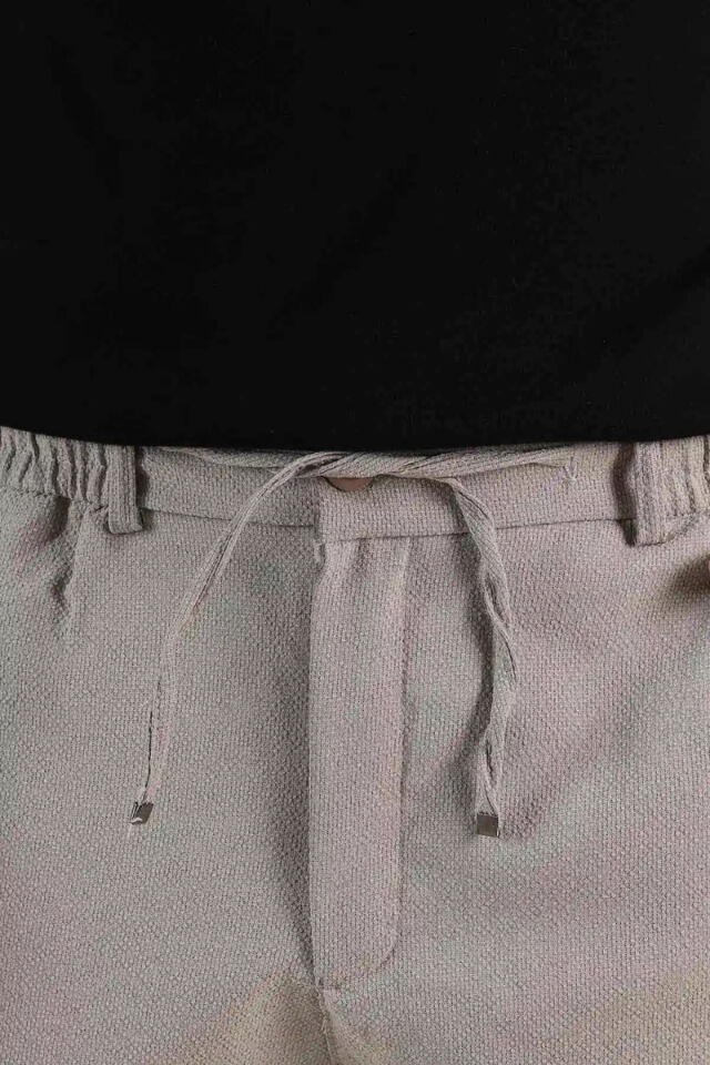 Sinyor İtalyan Kesim Düz Paça Pantolon Taş - M