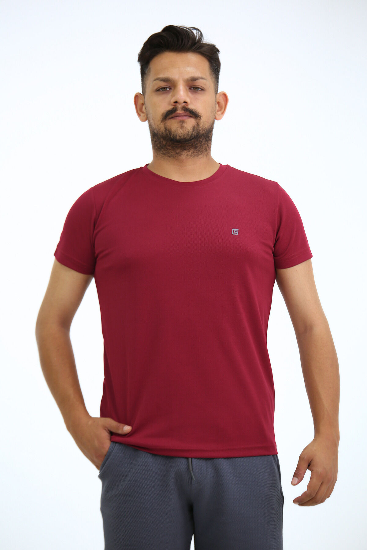 Kappax Spor T-Shirt Bordo - S