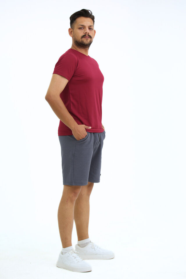 Kappax Spor T-Shirt Bordo - 2XL