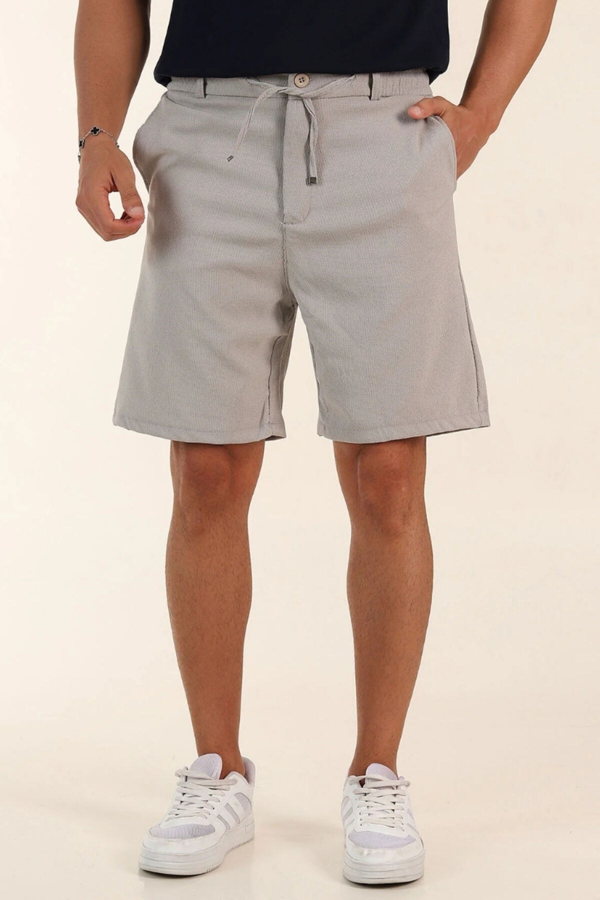 Sinyor Pantolon Şort Htaş-Gri - S