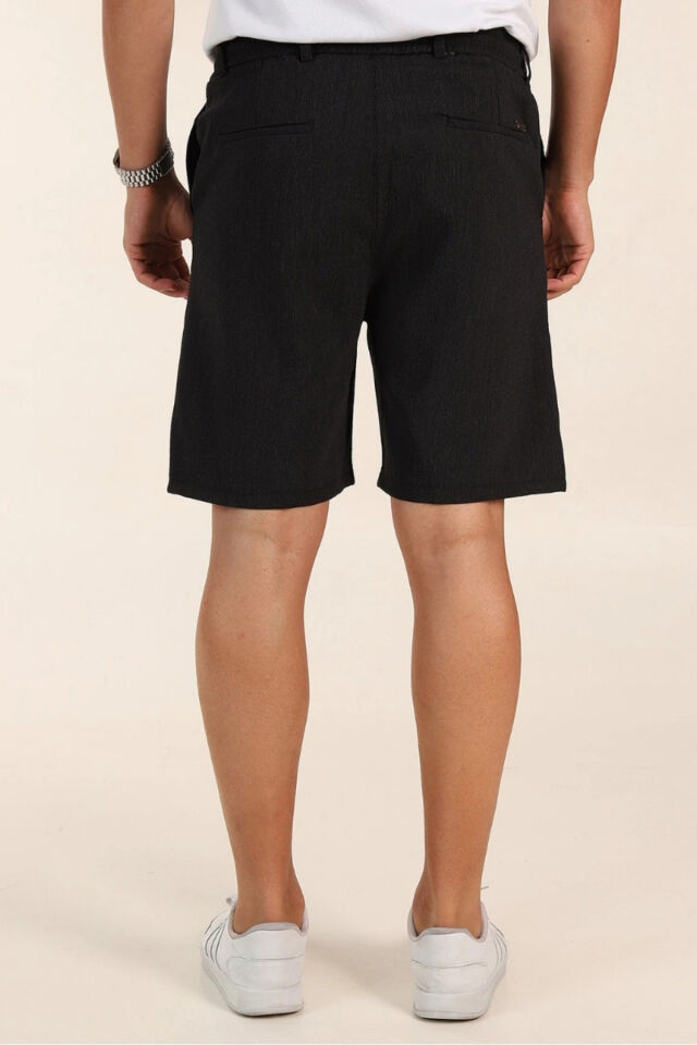 Sinyor Pantolon Şort Koyu-Siyah - 2XL