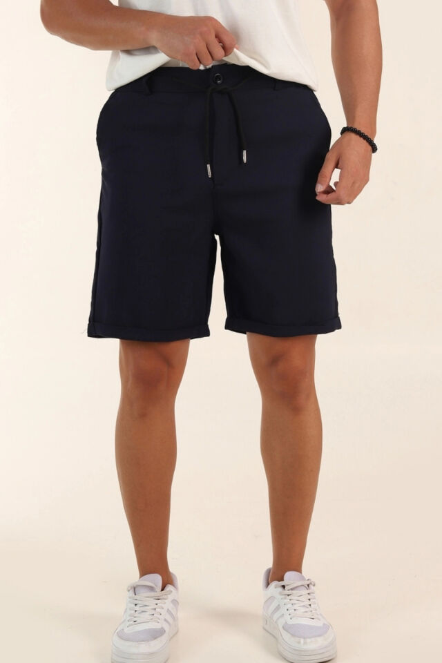 Sinyor Pantolon Şort Lacivert - 2XL