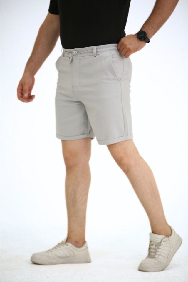 Sinyor Pantolon Şort Taş Gri̇ - 2XL
