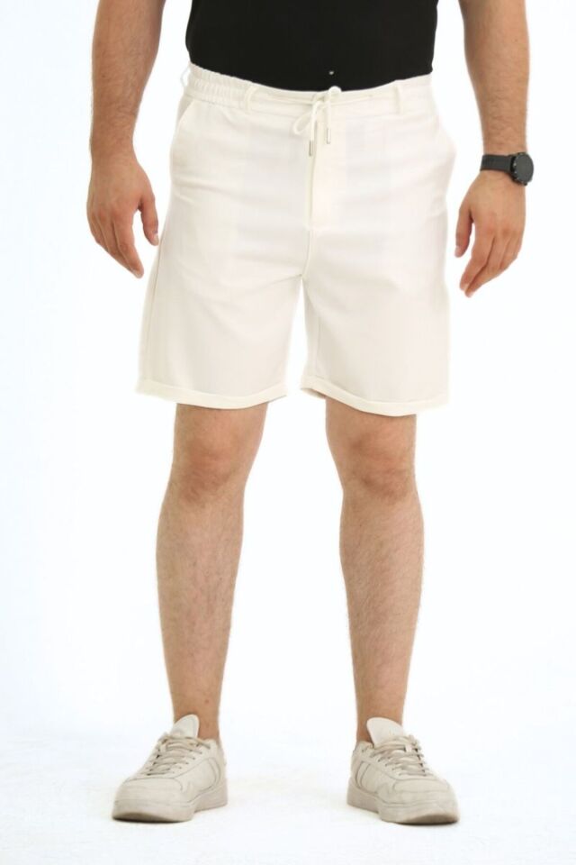 Sinyor Pantolon Şort Ekru - XL