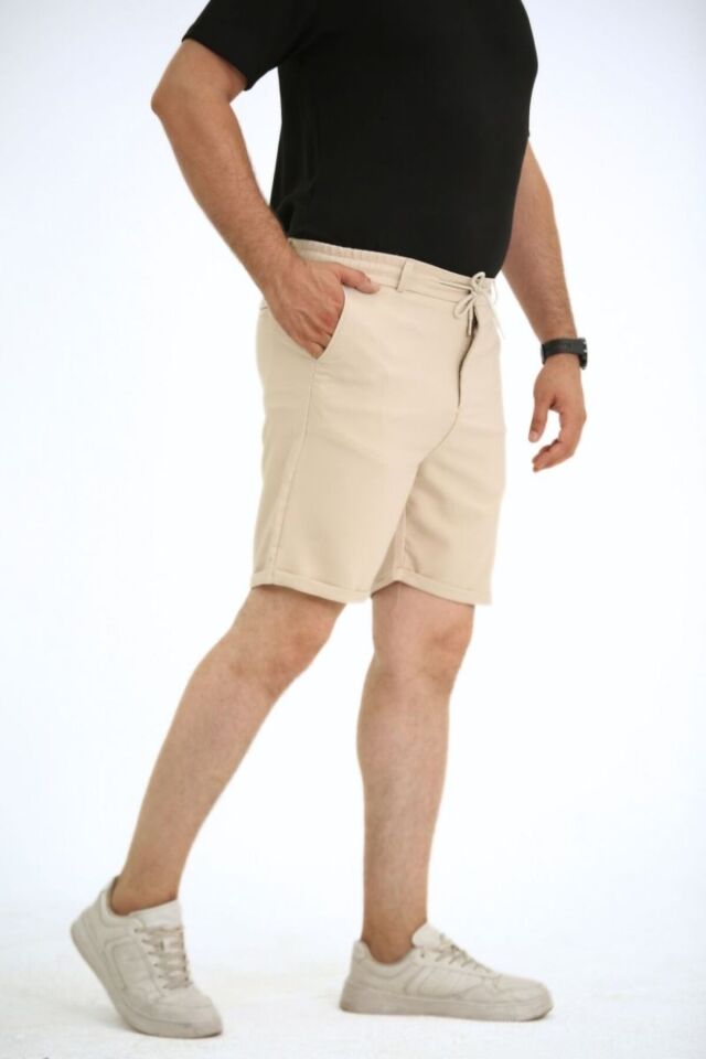 Sinyor Pantolon Şort Bej - 2XL